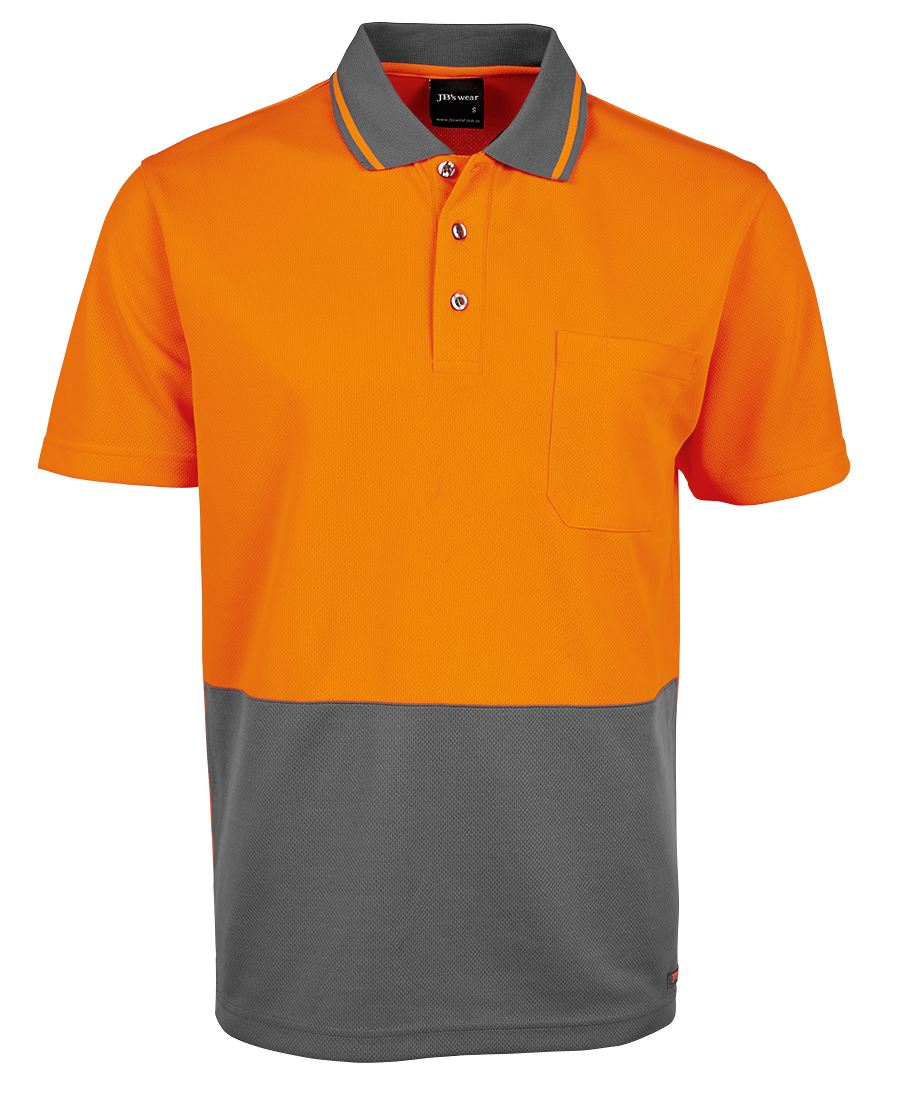 JB's Hv 4602.1 Non Cuff Trad Polo Lime/Black
