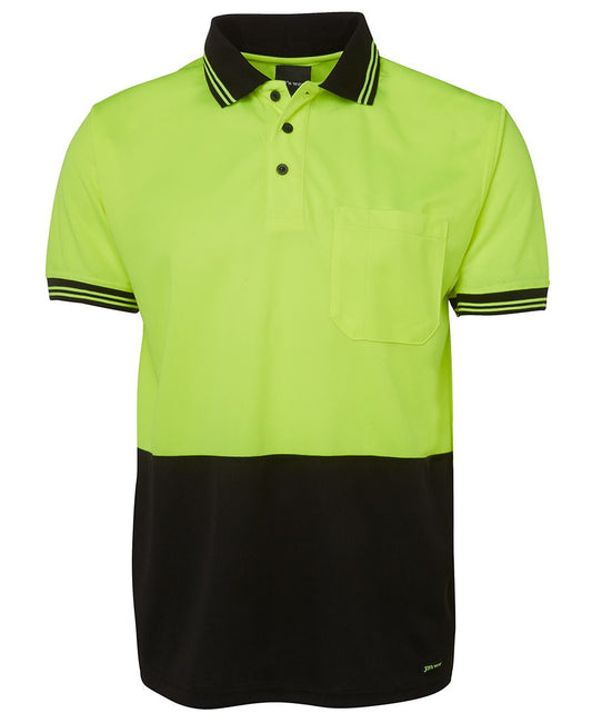 JB's Hv S/S Trad Polo Lime/Black-S