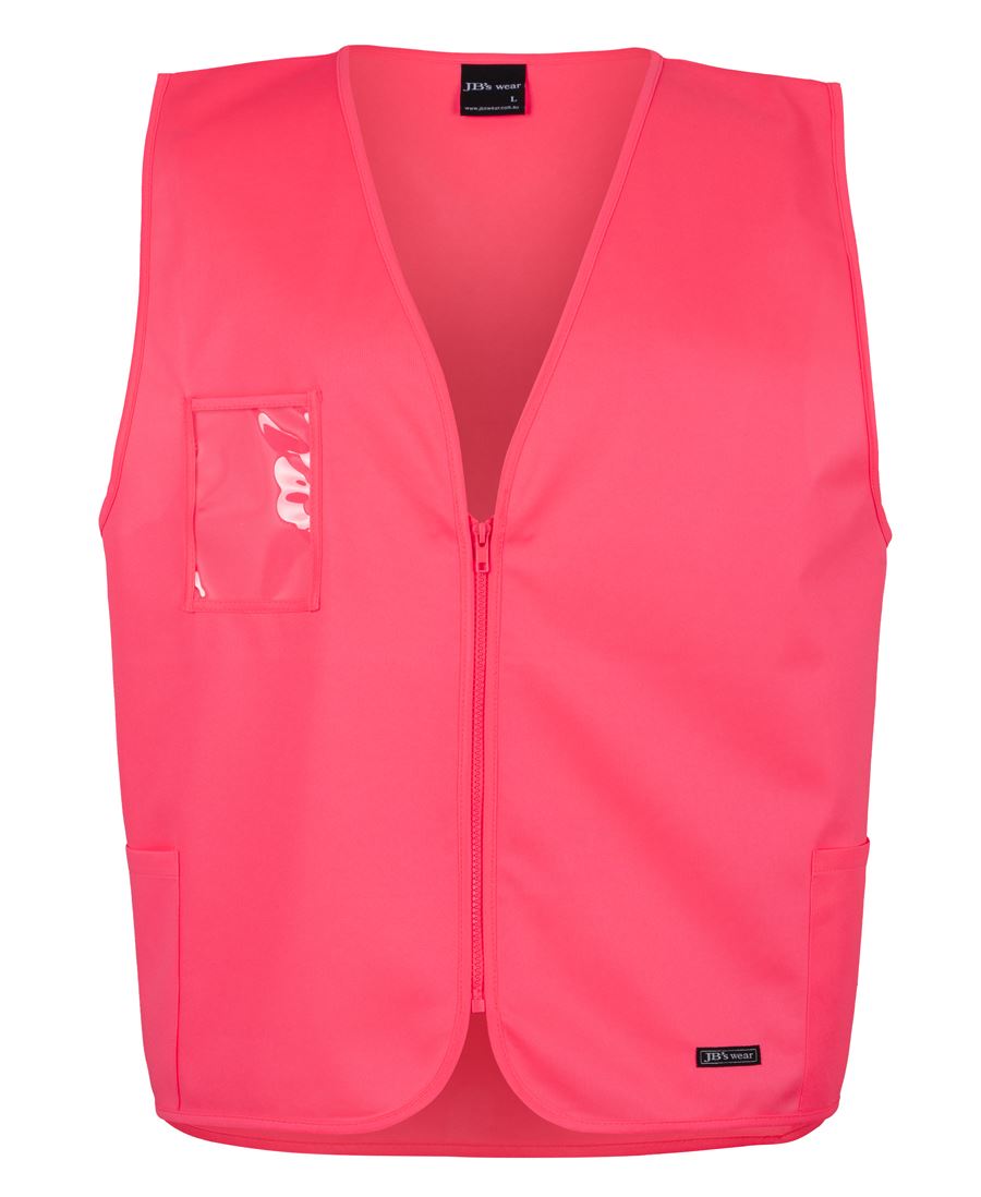 JB's Hv Zip Safety Vest Lime