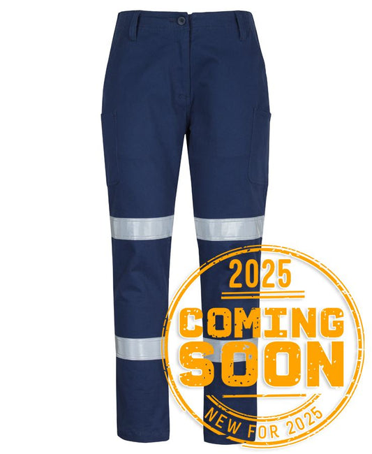JB's Lds Multi Pkt Stretch Twill Pant With D+N Tape Navy-16
