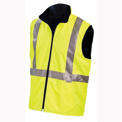 WORKIT Workwear Hi Vis Reversible Vest With Reflective Tape