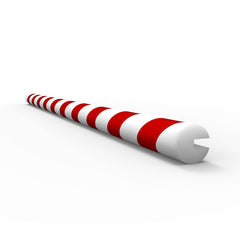 Anti Collision Strip 1m Polyurethane Red/White