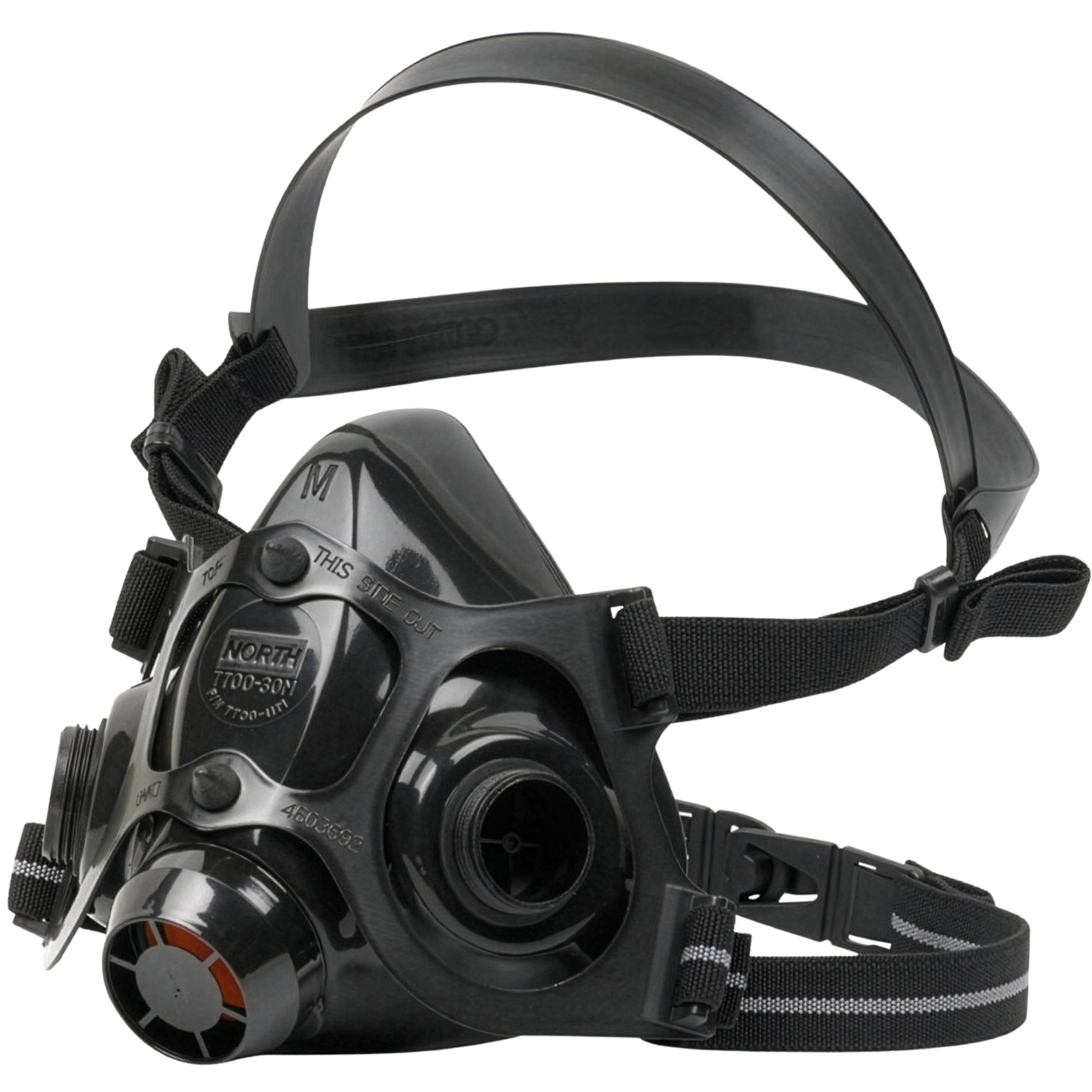 North NORTH 7700 Series Half Face Silicone Respirator Black Large