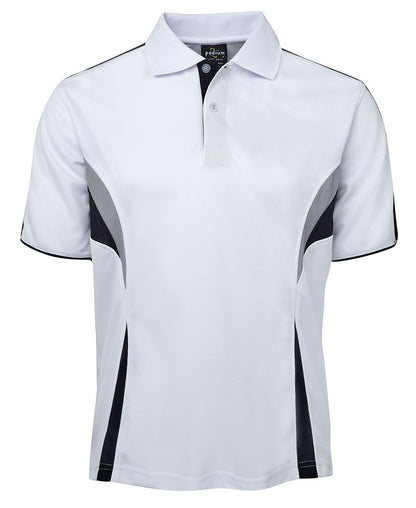 Podium Cool Polo Black/Red/Grey -3Xs