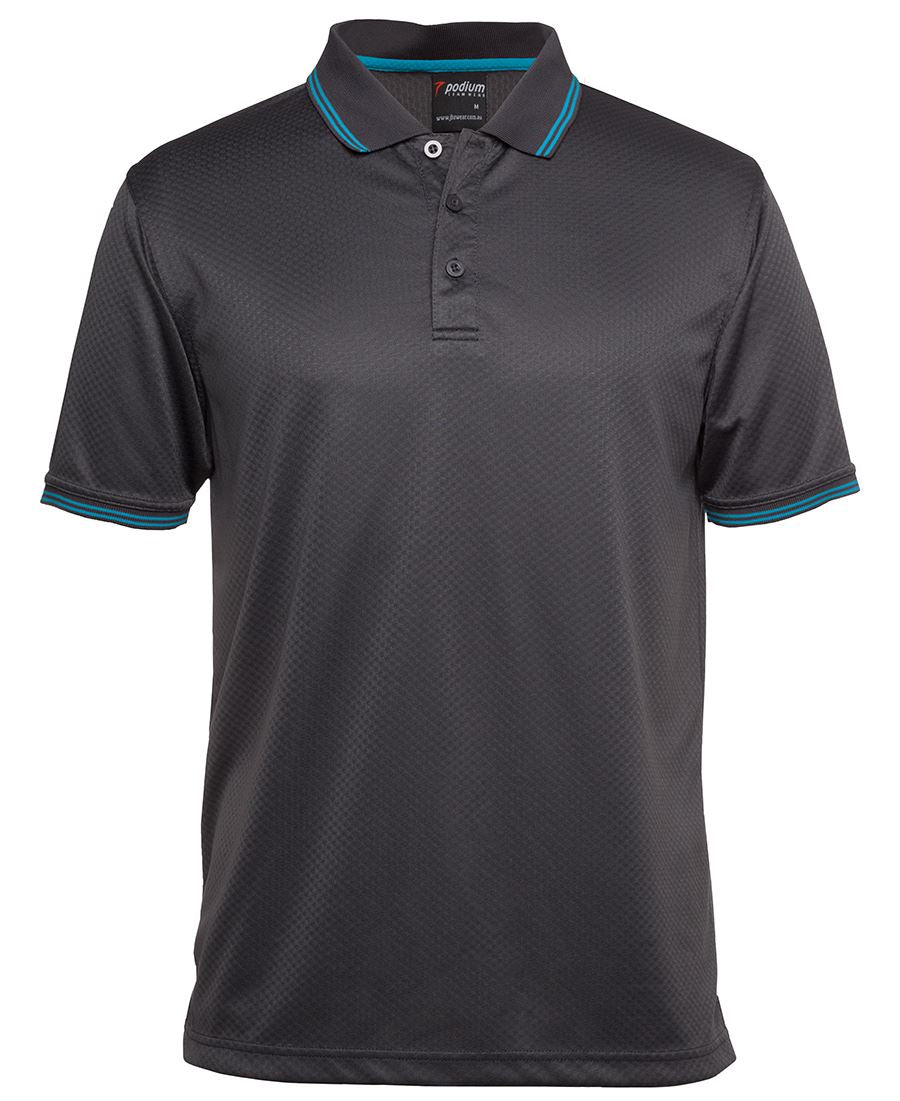 Pdm Jacquard Contrast Polo Navy/White
