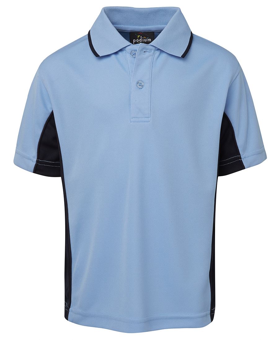 Podium Kids C/Trast Polo Forest/Gold-04