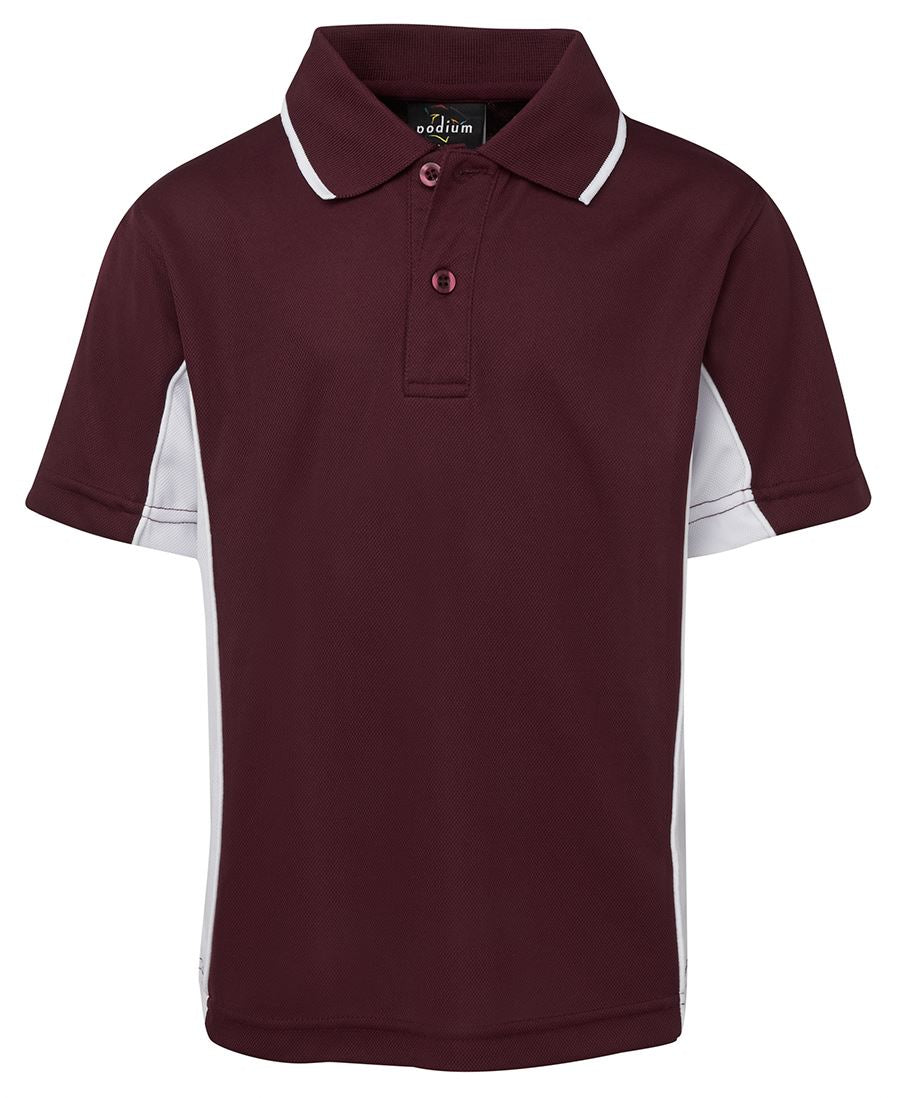 Podium Kids C/Trast Polo Forest/Gold-04