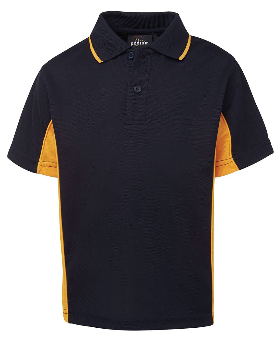 Podium Kids C/Trast Polo Forest/Gold-04