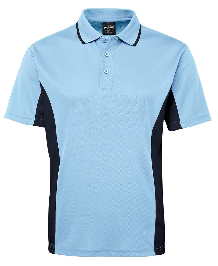 Podium C/Trast Polo Black/Red-S