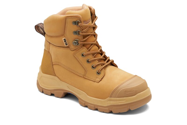 Blundstone 9010 RotoFlex Wheat water-resistant nubuck PU/R 150mm lace up safety boot