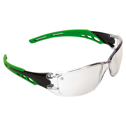 Pro Choice Safety Gear Cirrus Green Arm Safety Glasses