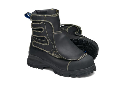 Blundstone 971 Black flame retardant leather smelter boot with metatarsal guard
