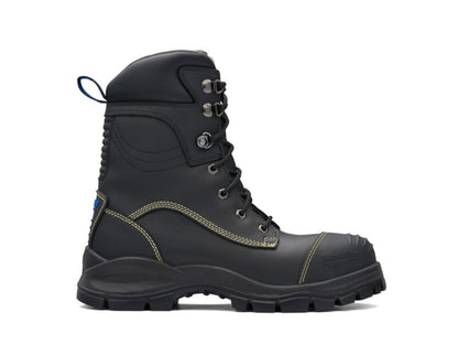 Blundstone 995 Black platinum quality water resistant upper high leg safety boot with non-metallic penetration resistant insole