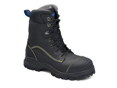 Blundstone 995 Black platinum quality water resistant upper high leg safety boot with non-metallic penetration resistant insole