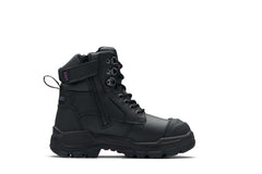 Blundstone 9961 RotoFlex Black water-resistant Platinum leather PU/R 150mm zip sided women's safety boot