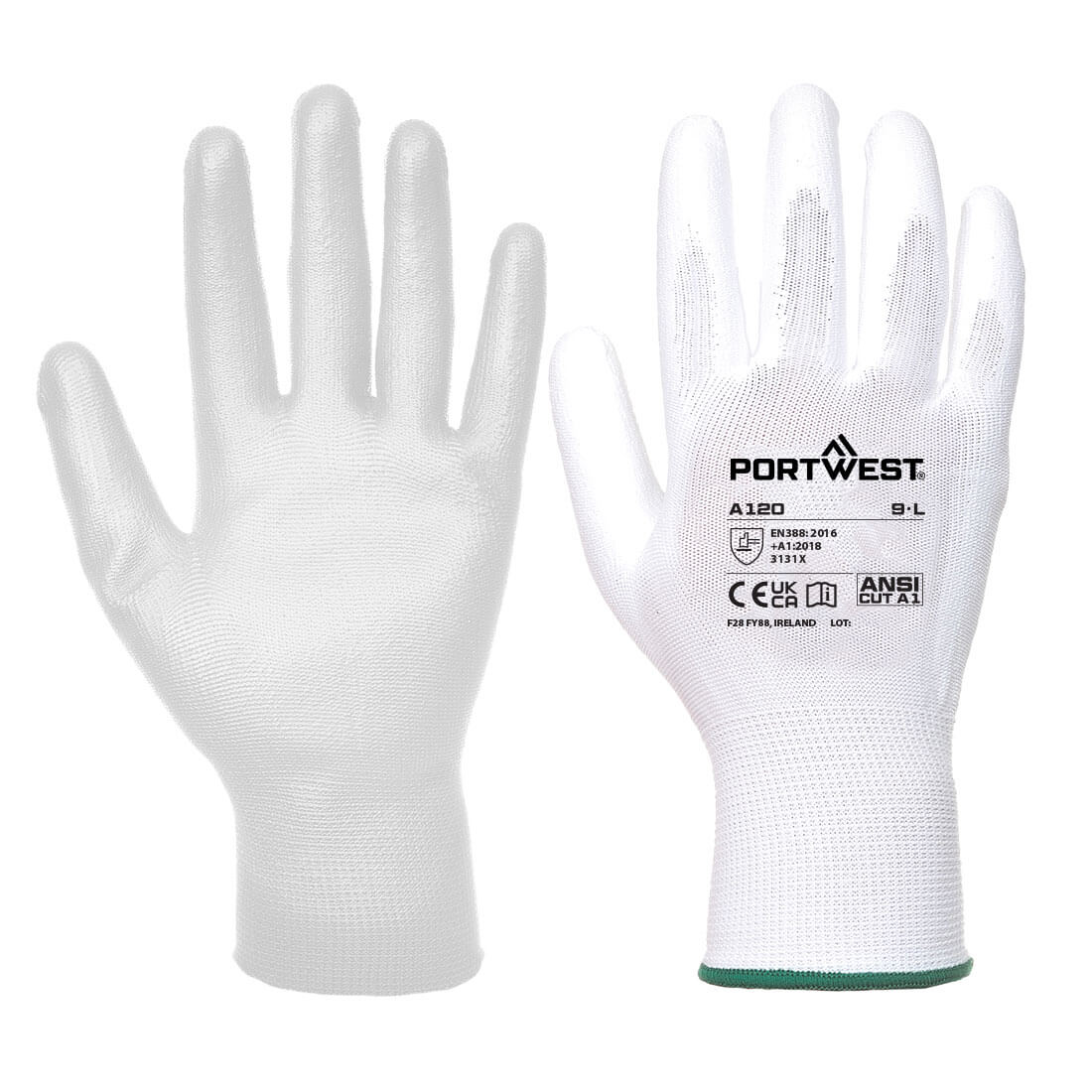 Portwest PU Palm Glove in White