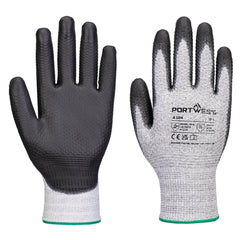 Portwest Grip 13 PU Diamond Knit Glove (Pk12) in Grey/Black
