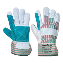 Portwest Double Palm Cotton Back Glove in Grey