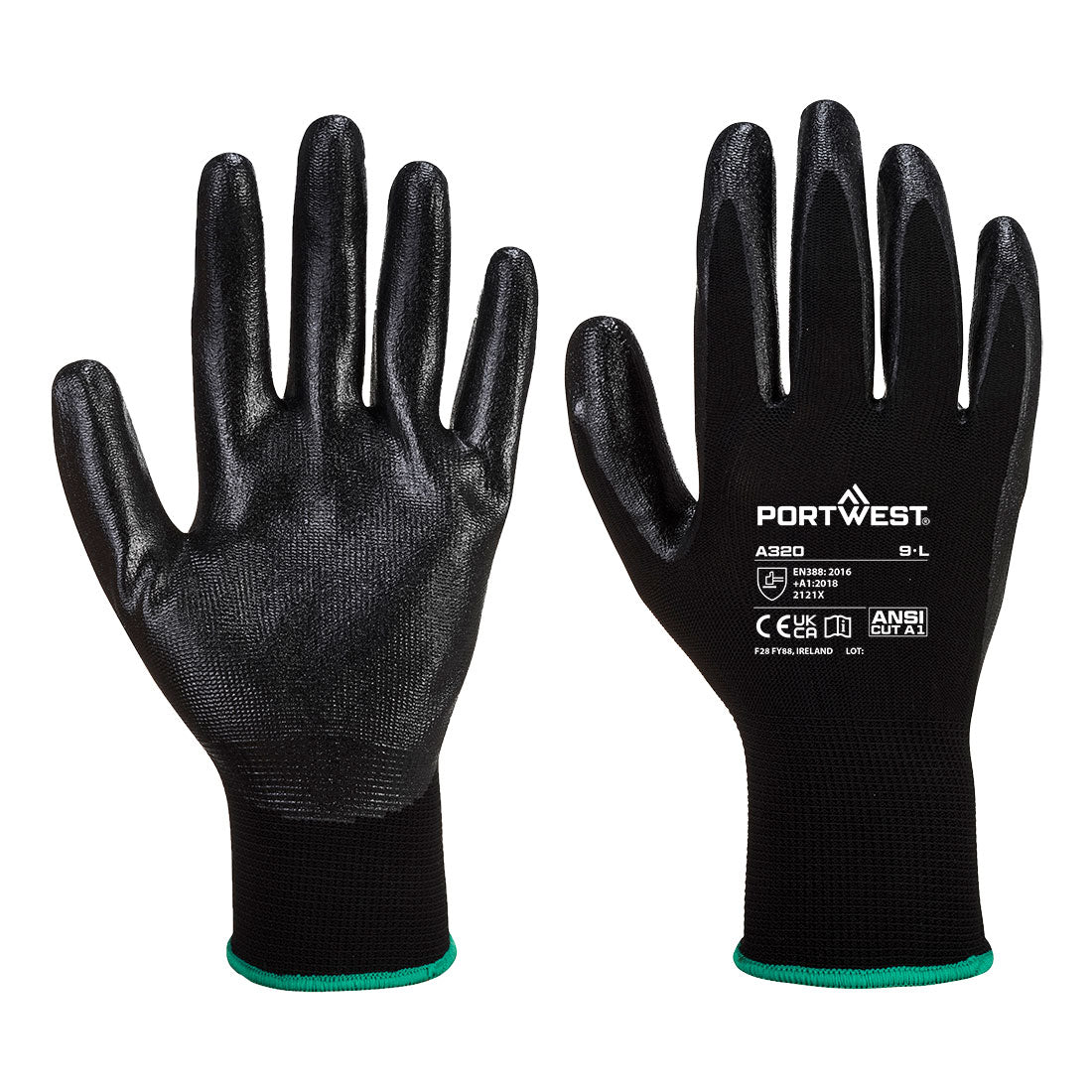 Portwest Dexti-Grip Glove in Black