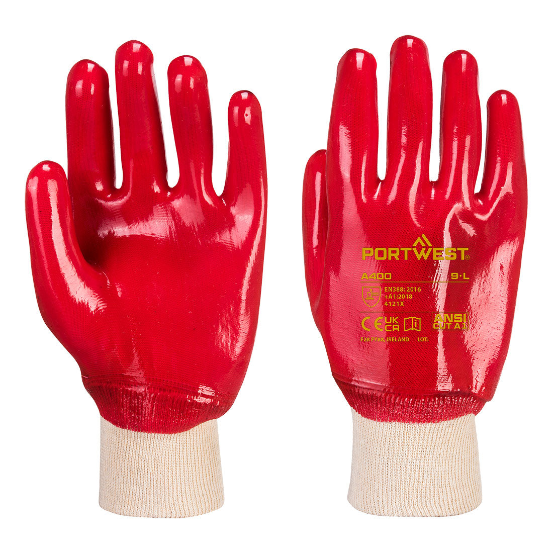 Portwest PVC Knitwrist in Low
