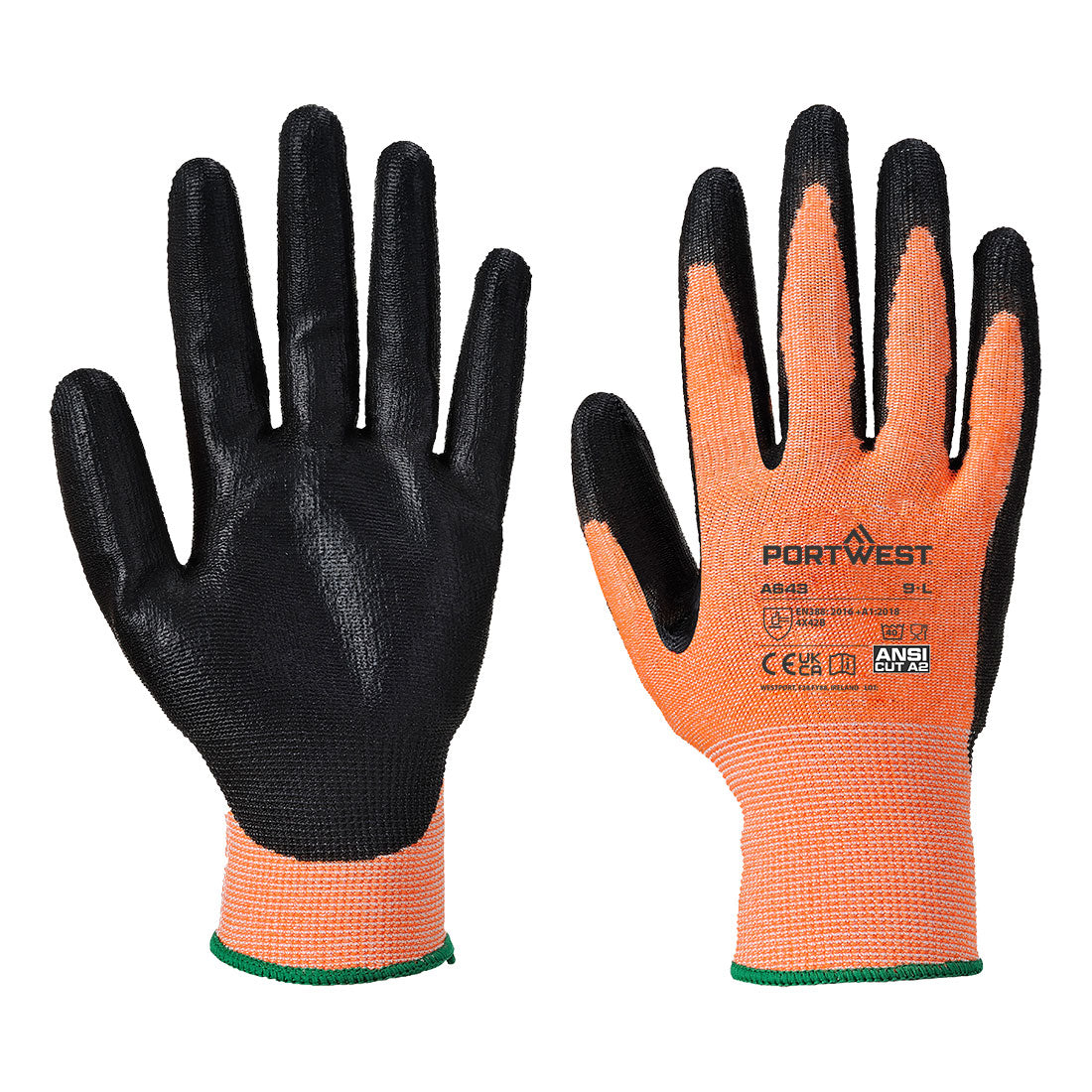 Portwest Amber Cut Glove - Nitrile Foam in Medium