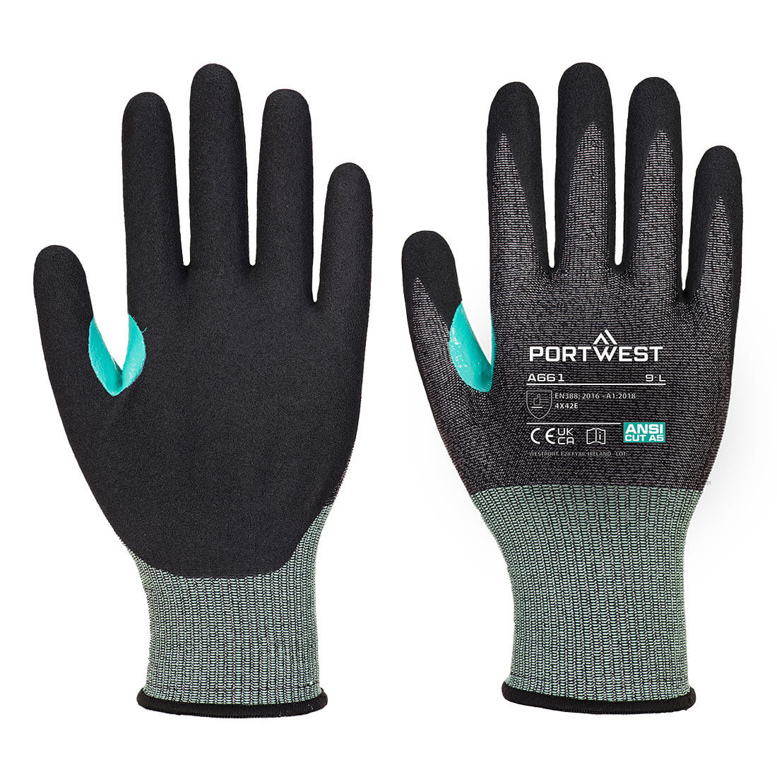 Portwest CS Cut E18 Nitrile Glove in Black