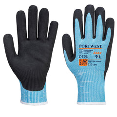 Portwest Claymore AHR Cut Glove in Blue/Black