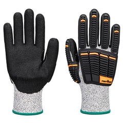 Portwest Impact C13 Nitrile Foam Glove in Grey/Black