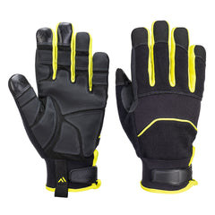 Portwest Needle Resistant Glove in Black/Yellow