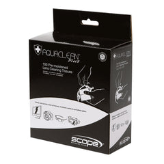 Scope Optics Aqua Clean Plus Dispenser Box - 100 Pre-Moistened Wipes