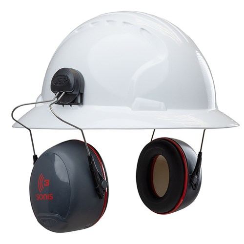 JSP Safety Sonis3 Full Brim Hard Hat Ear Defenders
