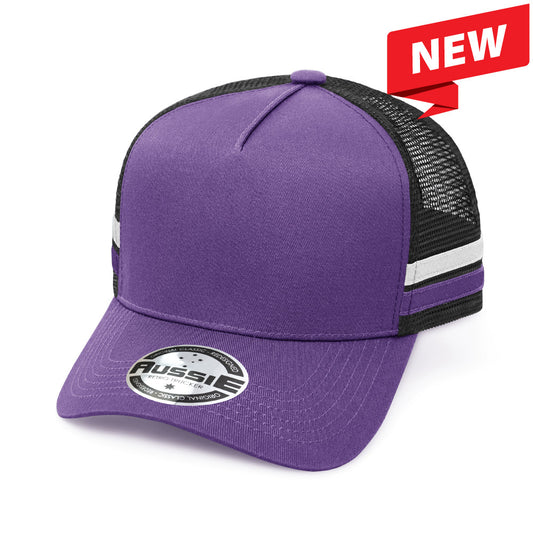 Kids A-Frame Striped Trucker Cap