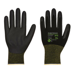 Portwest Grip 15 Nitrile Foam Bamboo Glove  (Pk12) in Black
