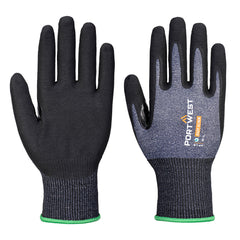 Portwest SG Cut C15 Nitrile Glove (Pk12) in Blue/Black
