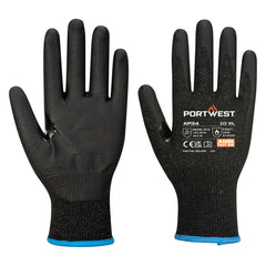 Portwest LR15 Nitrile Foam Touchscreen Glove (Pk12) in Black