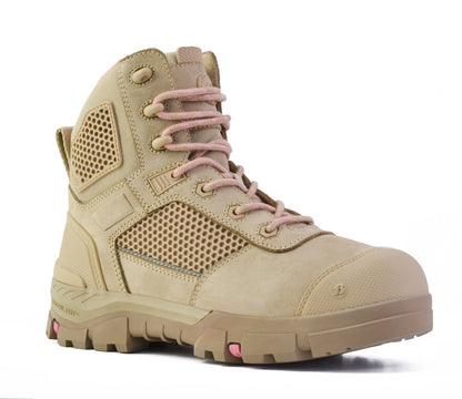 AVENGER- LADIES SAND ZIP SIDED SAFETY BOOT