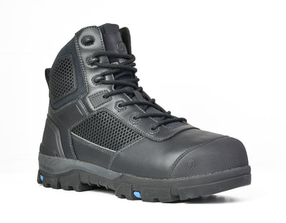 AVENGER-BLACK ZIP SIDED SAFETY BOOT