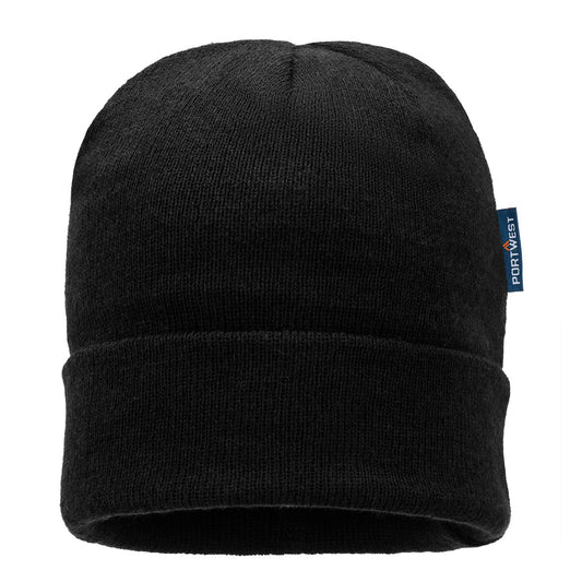Portwest Insulated Knit Beanie in Black