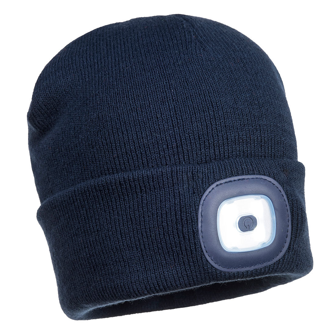Portwest Rechargeable Twin LED Beanie in Navy