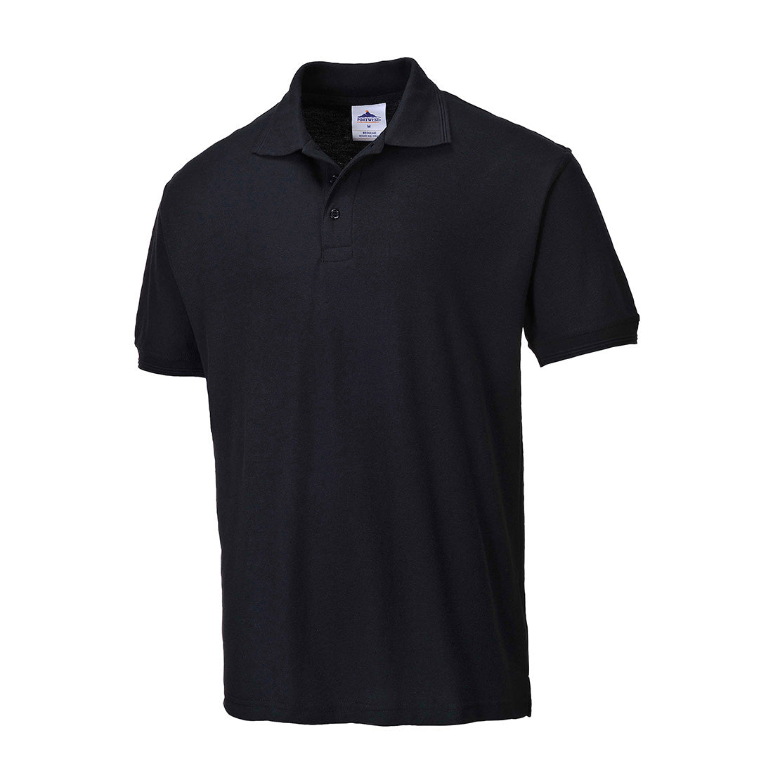 Portwest Naples Polo Shirt S/S in Black