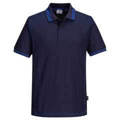 Portwest Two Tone Polo Shirt S/S in Navy/Royal