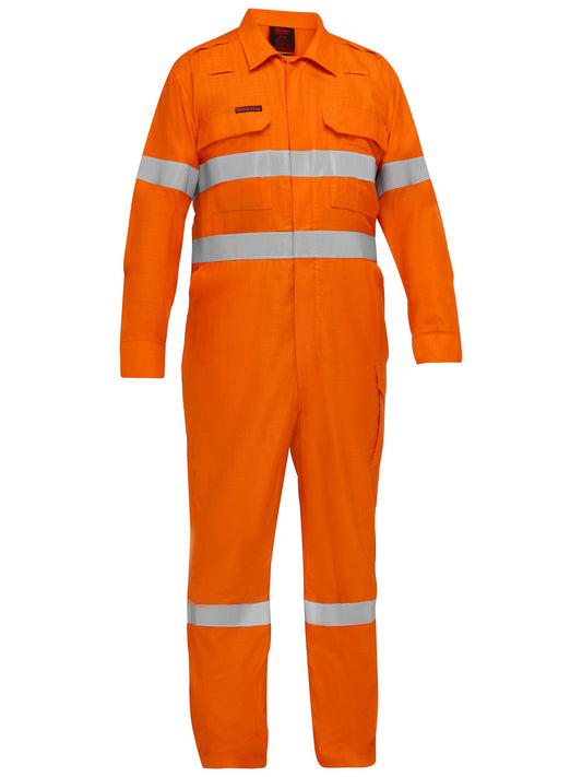 BC8475T Apex 160/185 Taped Hi Vis FR Zip Front Coverall