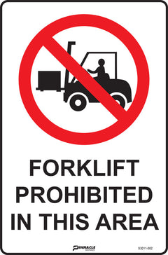 Forklifts Prohibited In This Area Sign - Safety Sign