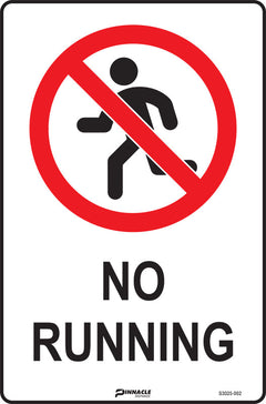 No Running Sign - Safety Sign