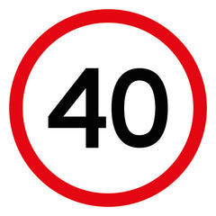 40km/h, Multi Message Sign - Safety Sign