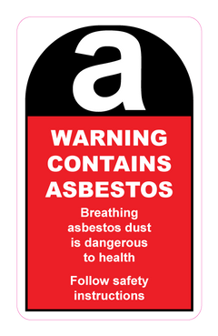 Warning Contains Asbestos... Sign - Safety Sign
