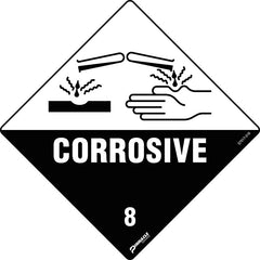 Corrosive 8 Sign - Safety Sign