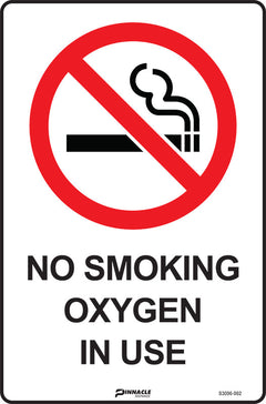 No Smoking Oxygen In Use Sign - Safety Sign