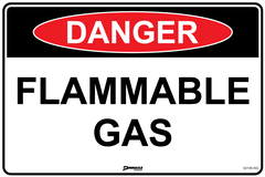 Danger Flammable Gas Sign - Safety Sign
