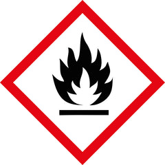 Flammable (GHS Design) - Safety Sign